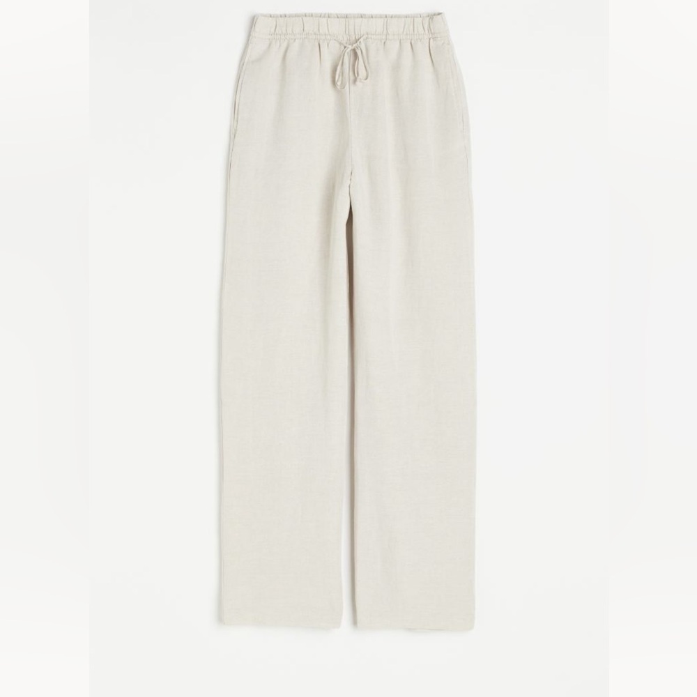 H&M linen blend pants